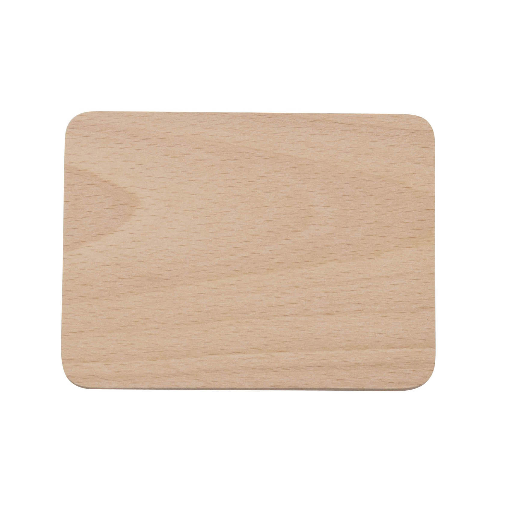 Rechteckiger hölzerner Untersetzer mit abgerundeten Ecken, Maße 10x8 cm. im Dregeno Online Shop günstig kaufen
