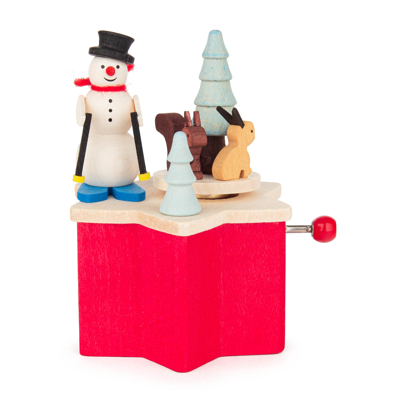Kurbelspieldose Schneemann