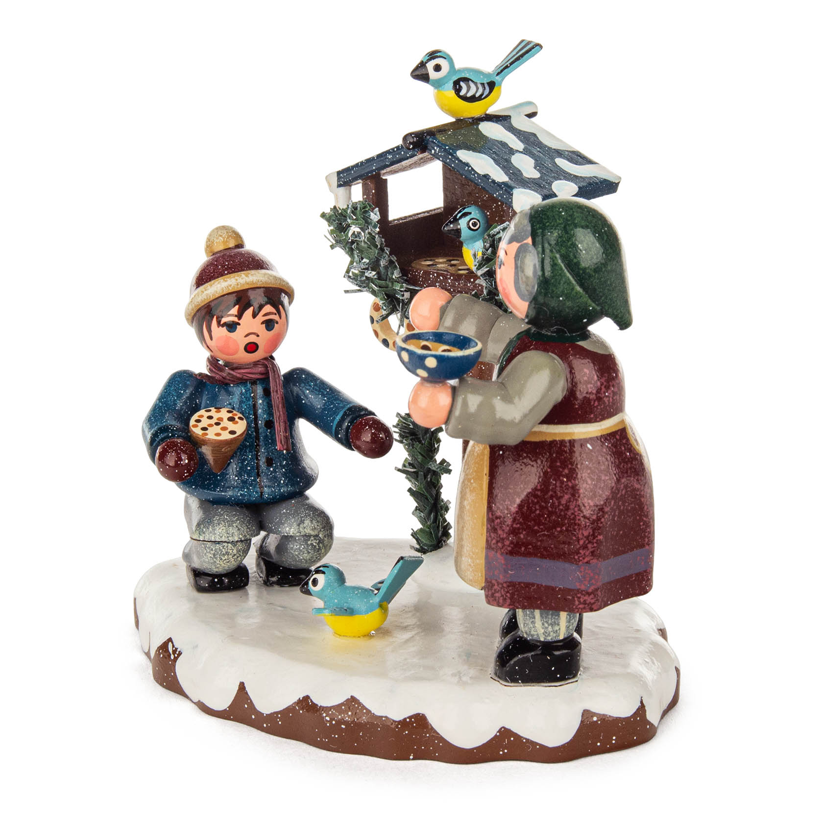 Winterkinder Vogelfütterung