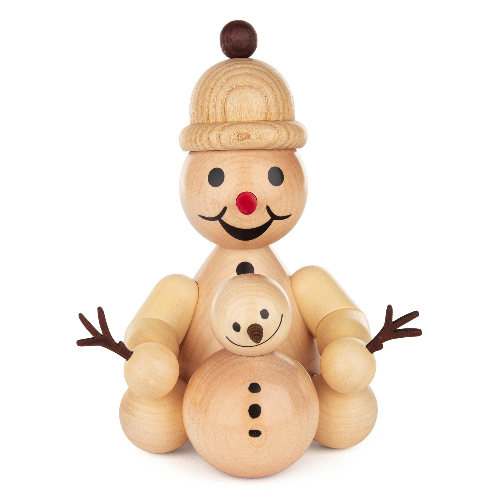 Schneemann Junior mit Schneemann
