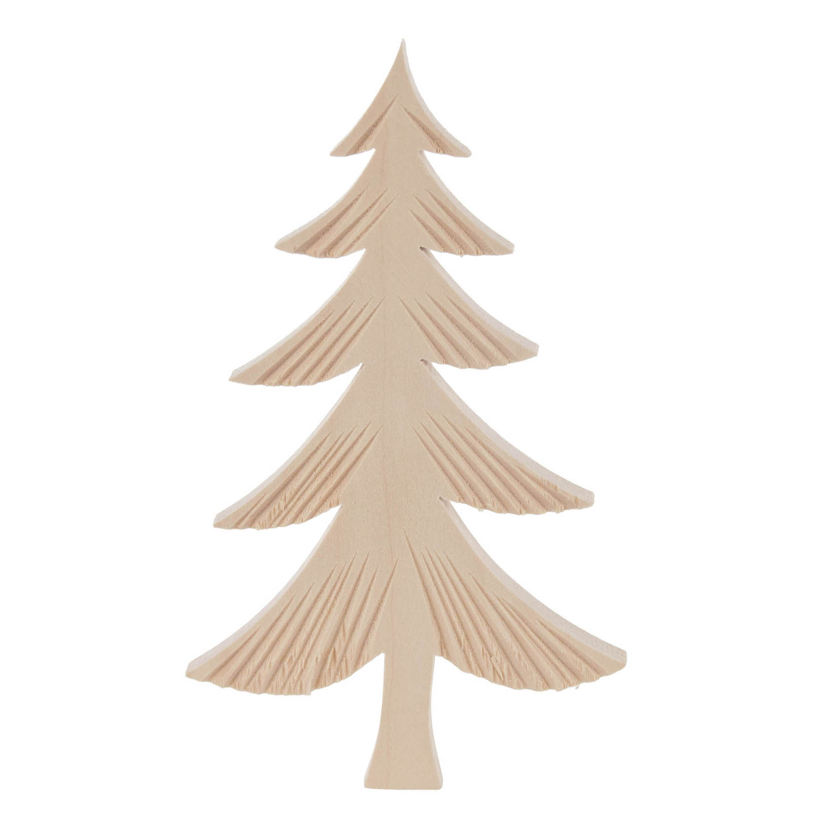 Holzgeschnitztes Bäumchen, ca. 18,5 cm hoch, mit stilisierten Ästen und schlichter Gestaltung. im Dregeno Online Shop günstig kaufen