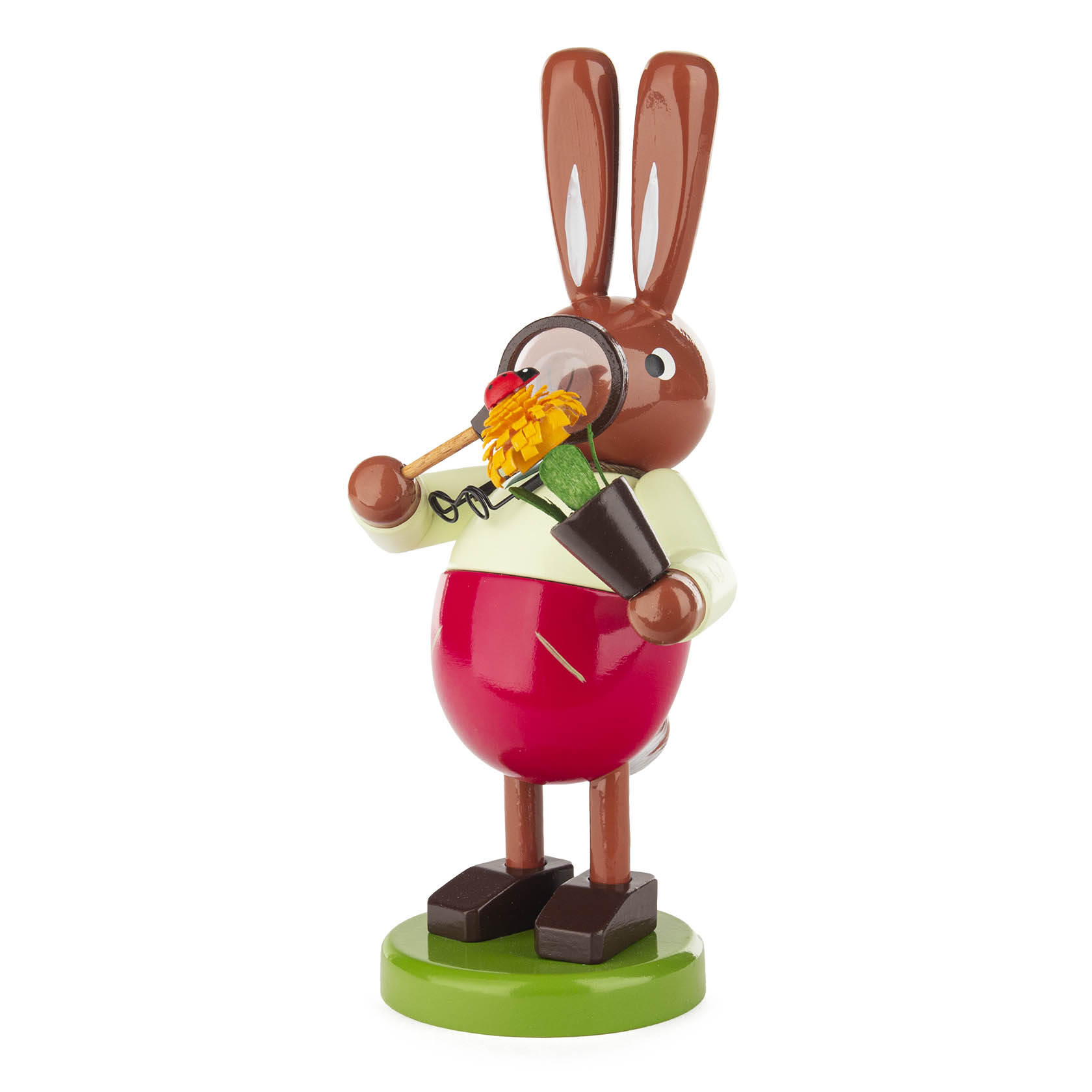Osterhase mit Lupe groß