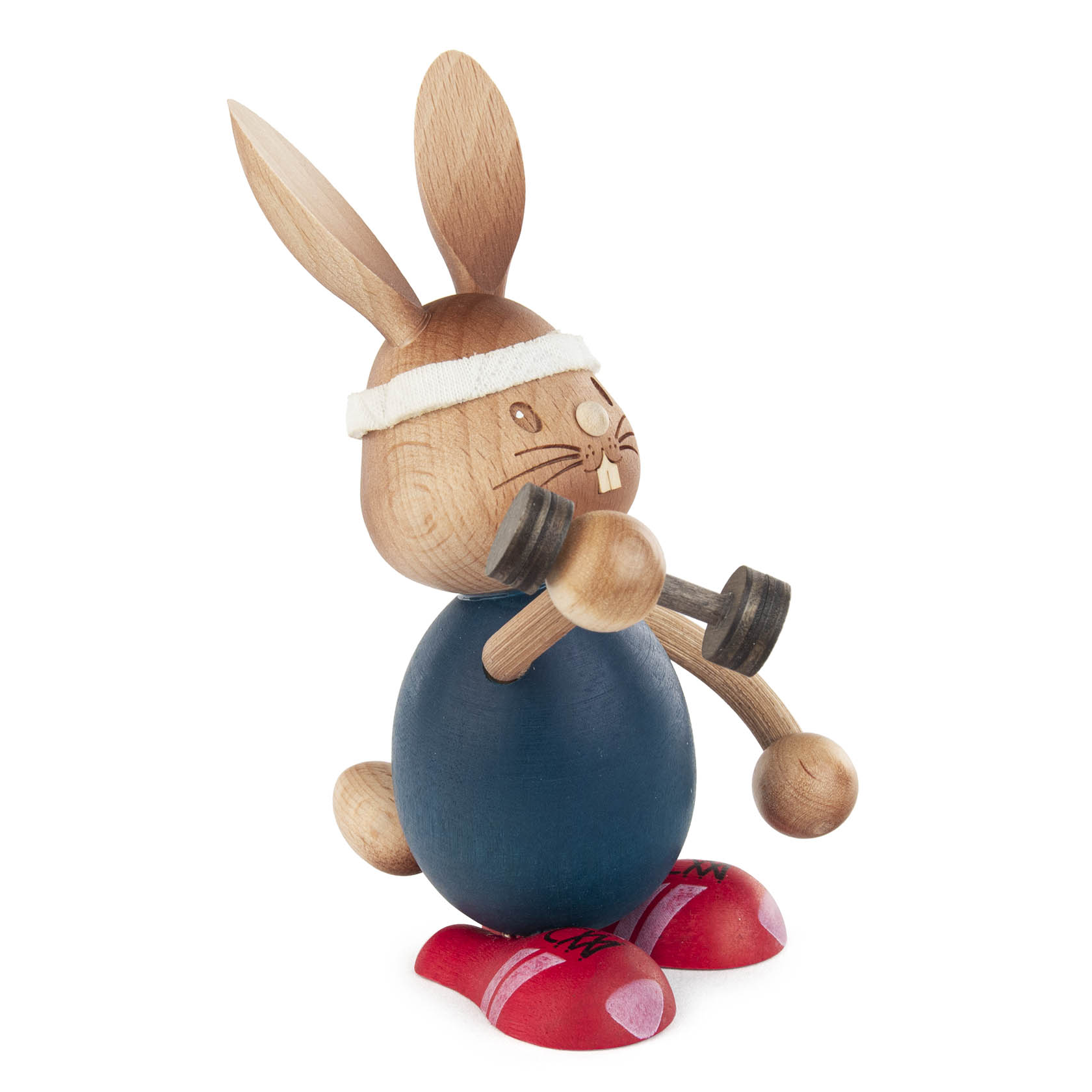Hase Stupsi beim Sport