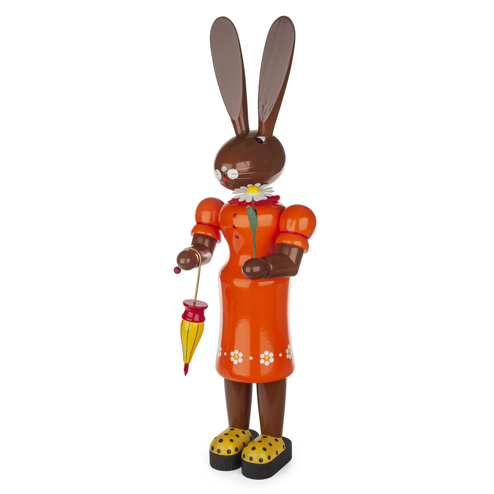 Hasenfrau groß orange