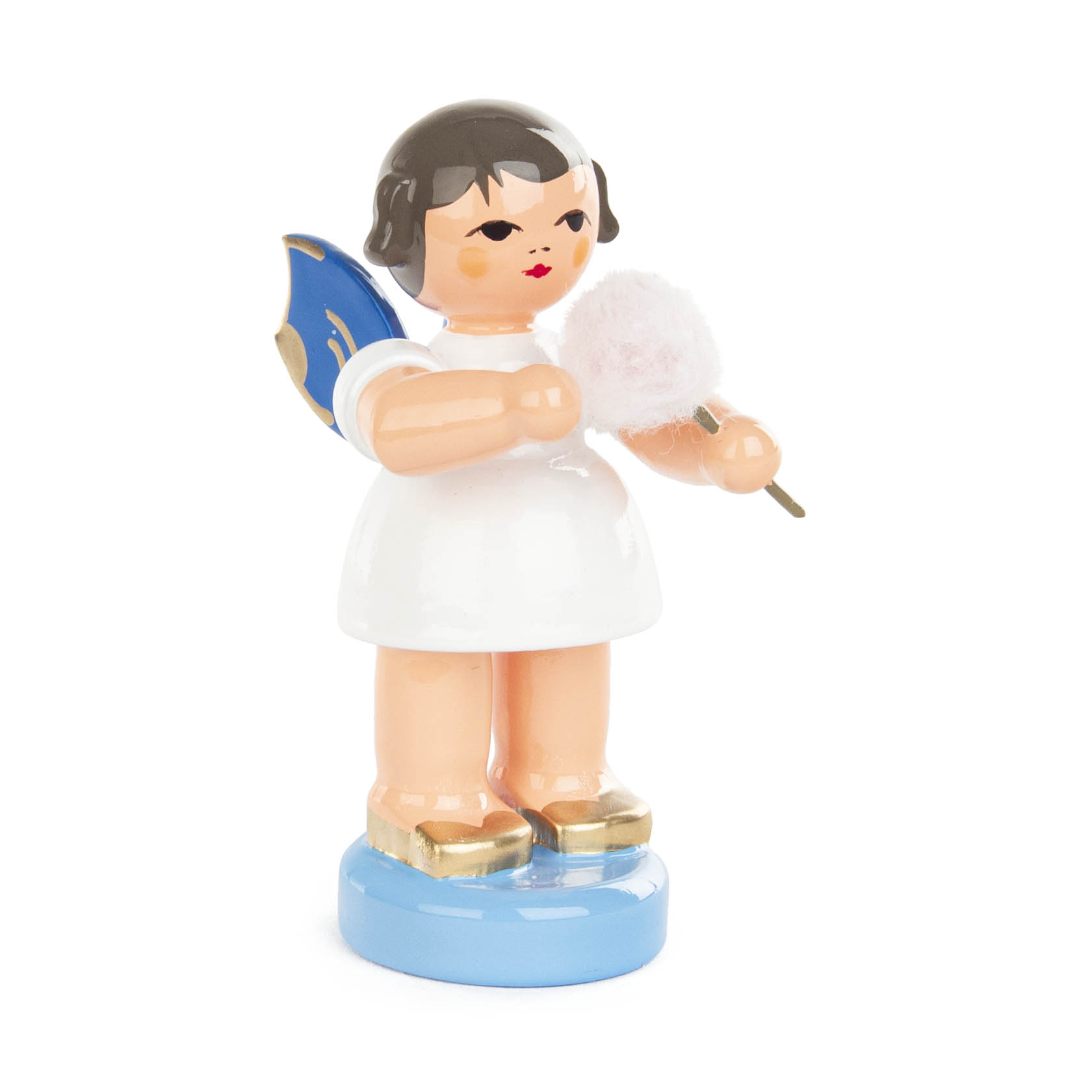 Engel stehend mit Zuckerwatte blaue Flügel im Dregeno Online Shop günstig kaufen