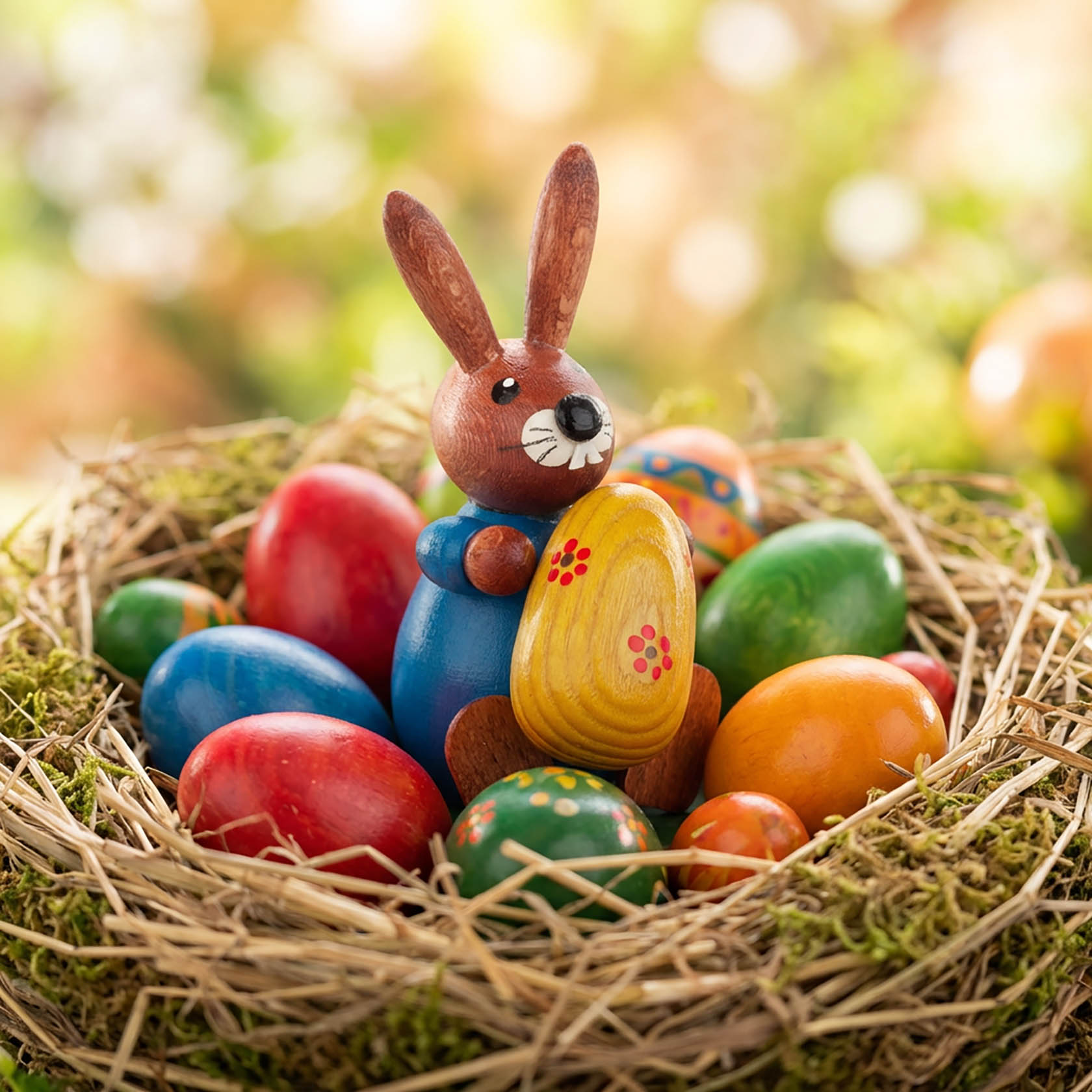 Hase mit Osterei