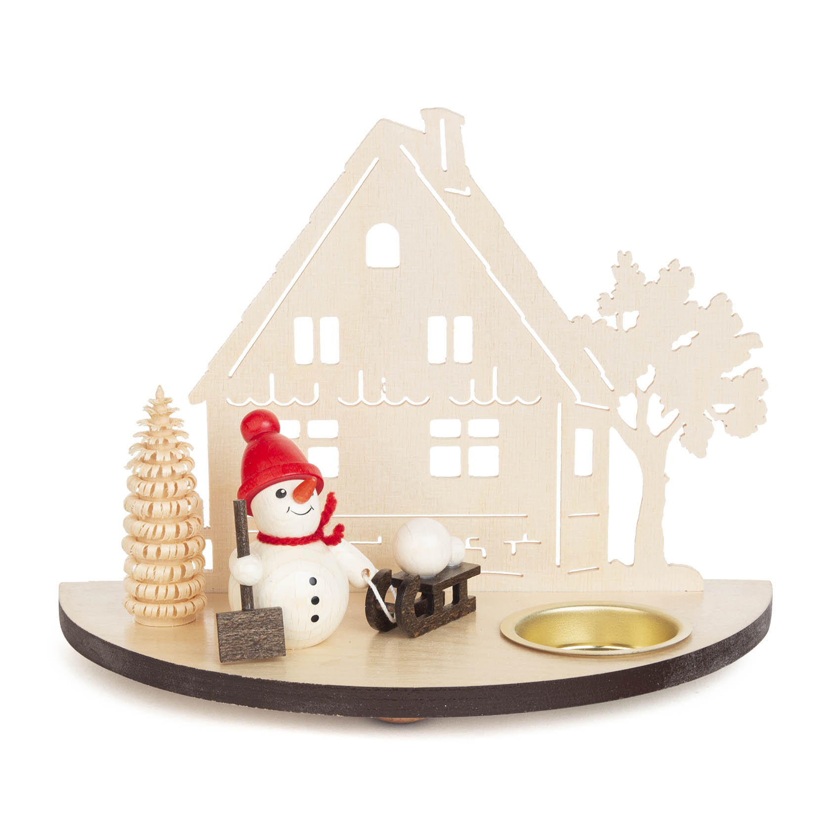 wooden candle holder forest scene im Dregeno Online Shop günstig kaufen