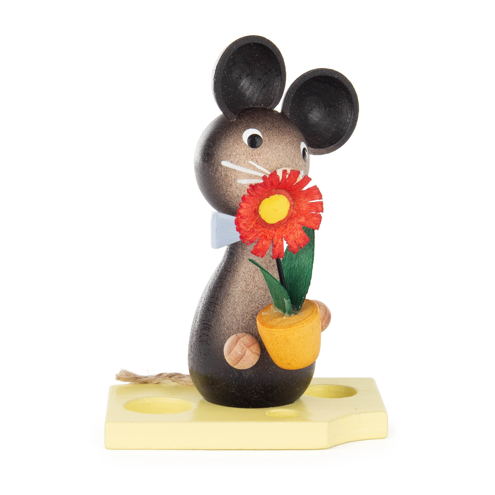Maus mit Blumentopf