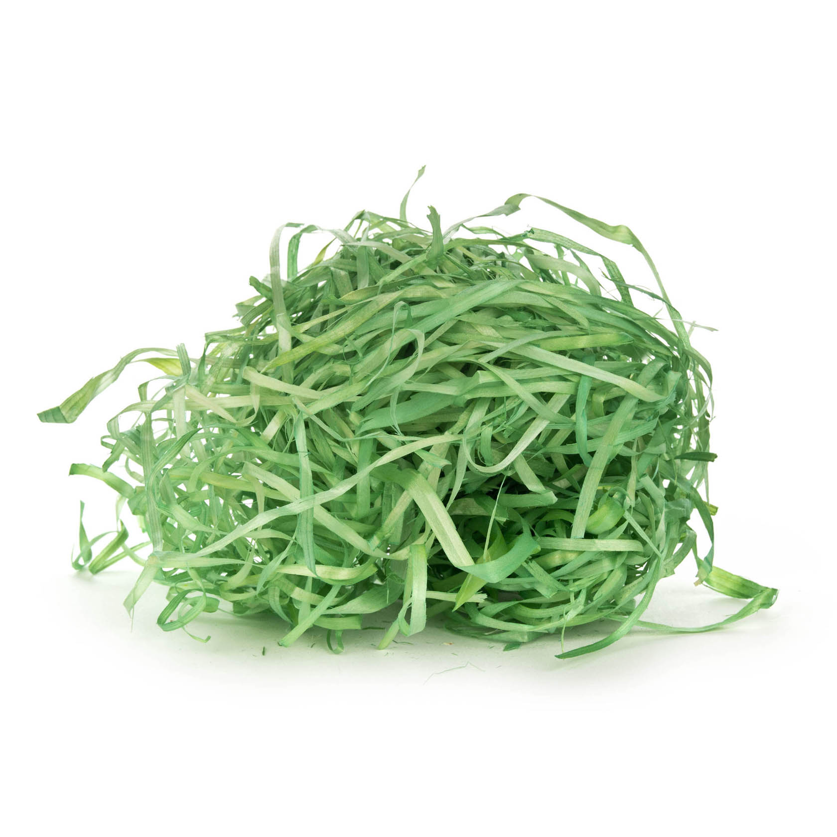 Eine Kugel aus grünem Ostergras, das aus dünnen, langen Plastikstreifen besteht. im Dregeno Online Shop günstig kaufen