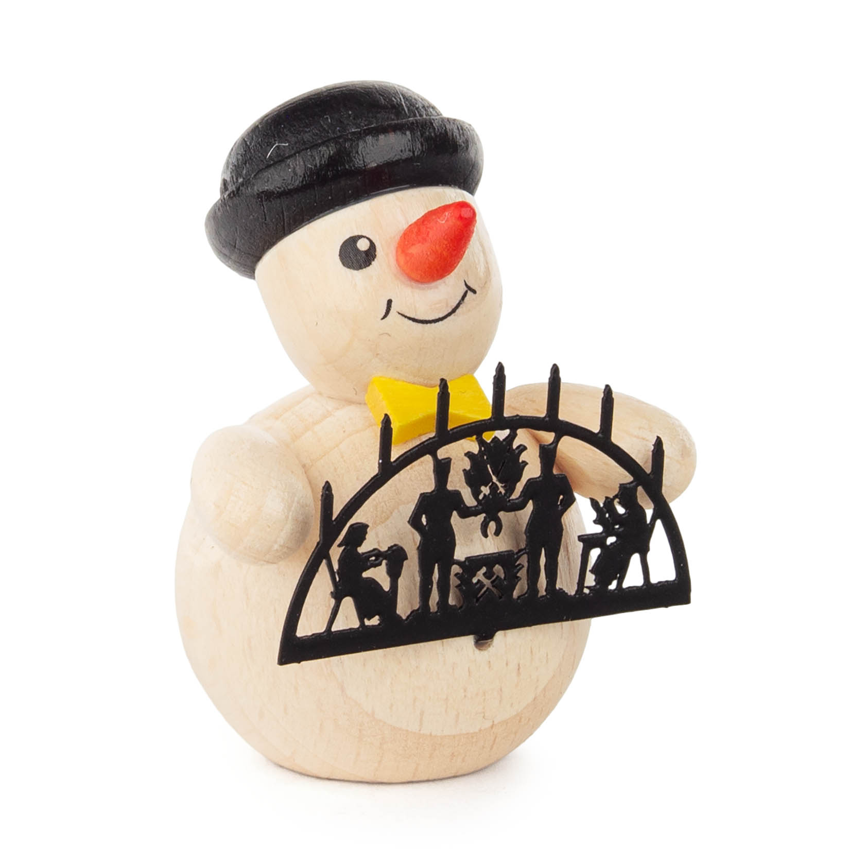 wooden snowman with candle arc (4)